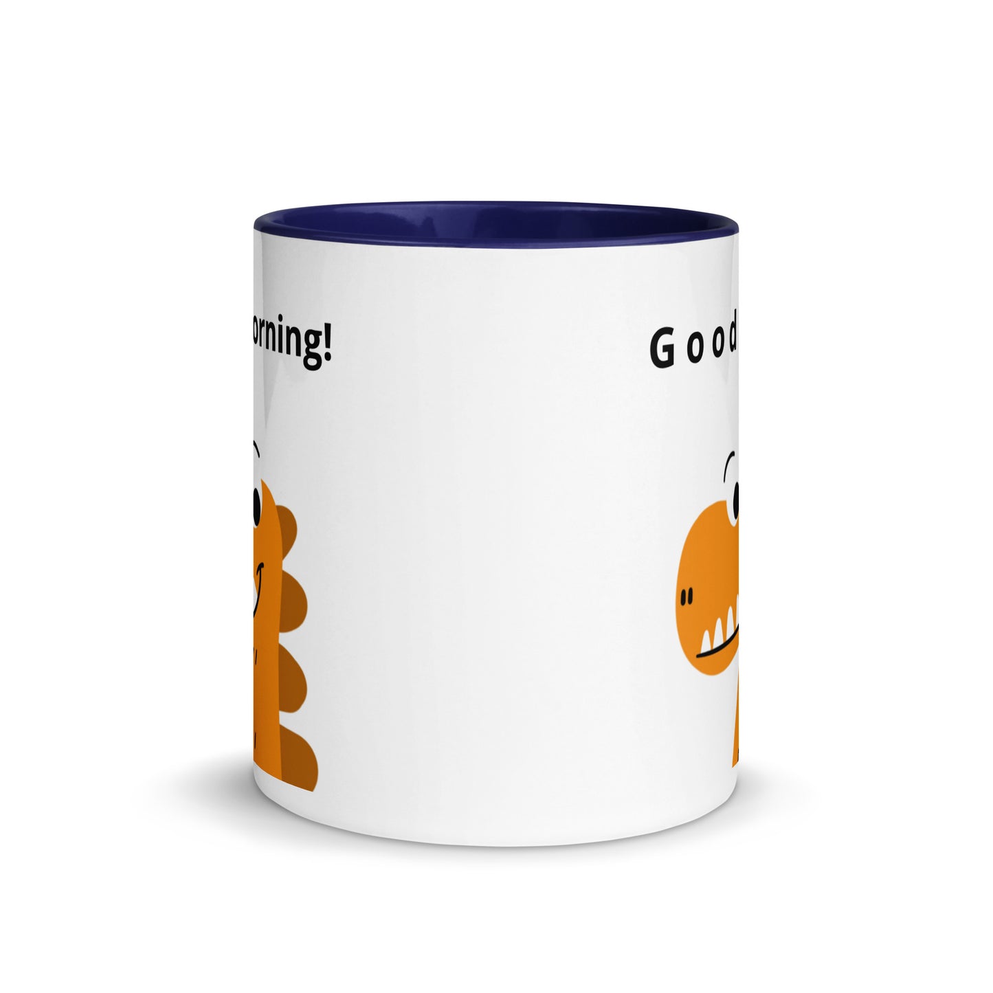 Coffee Mug with Color Inside - Good Morning reindeer design