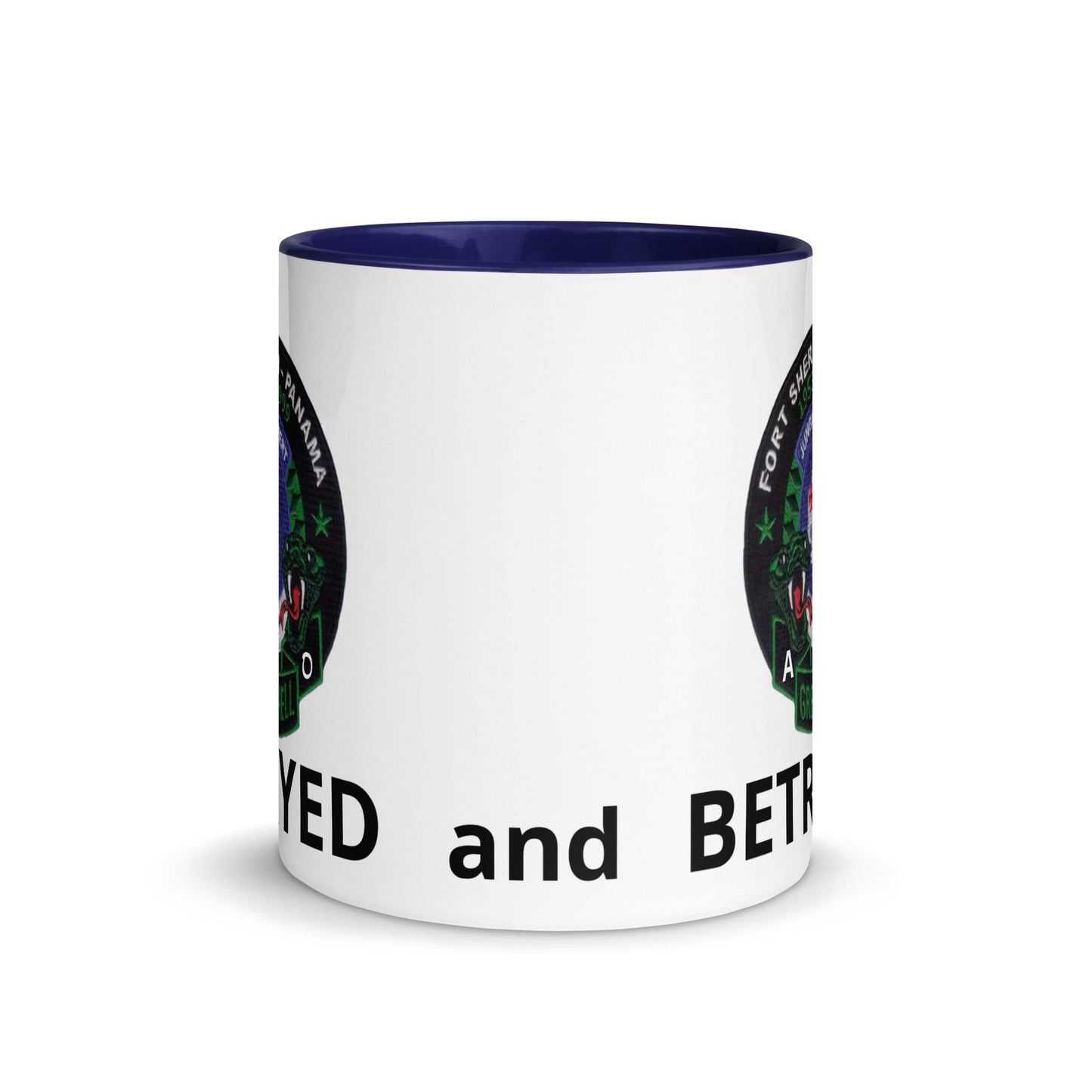 Panama Canal Zone Veterans Mug with Color Inside Green Hell Jungle Expert Design Sprayed and Betrayed