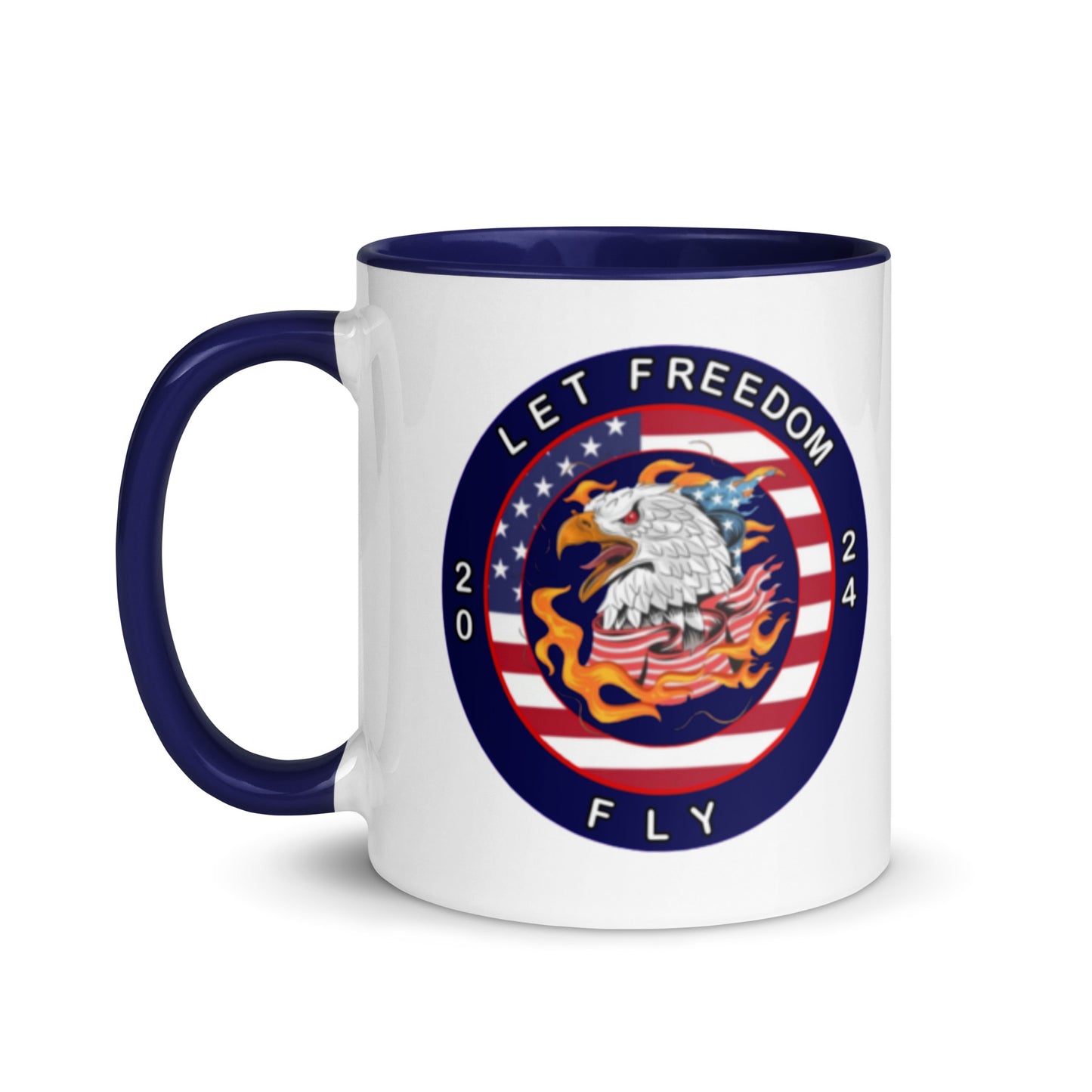 Mug with Color Inside - Let Freedom Fly design