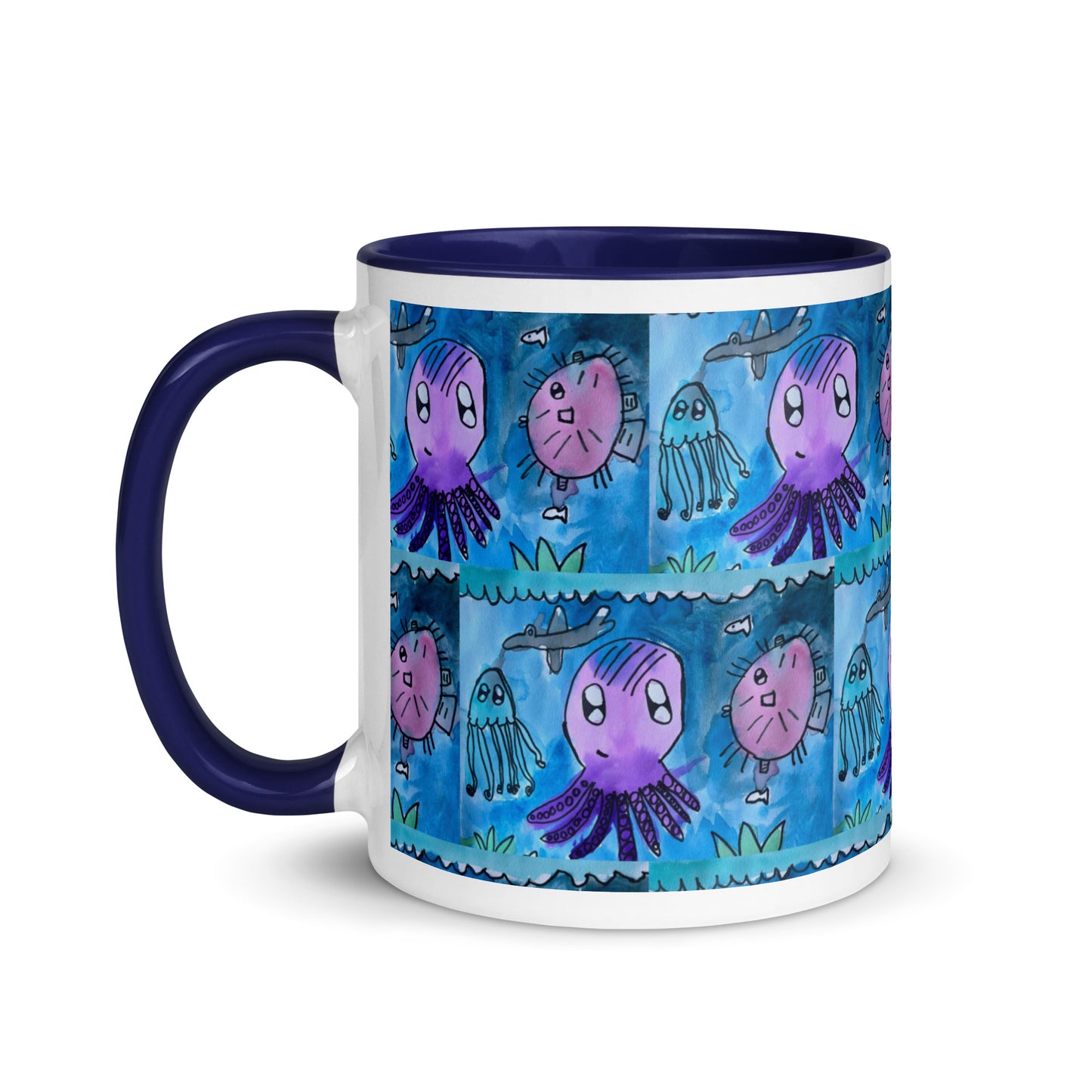 Mug with Color Inside - Underwater kindergartener special design