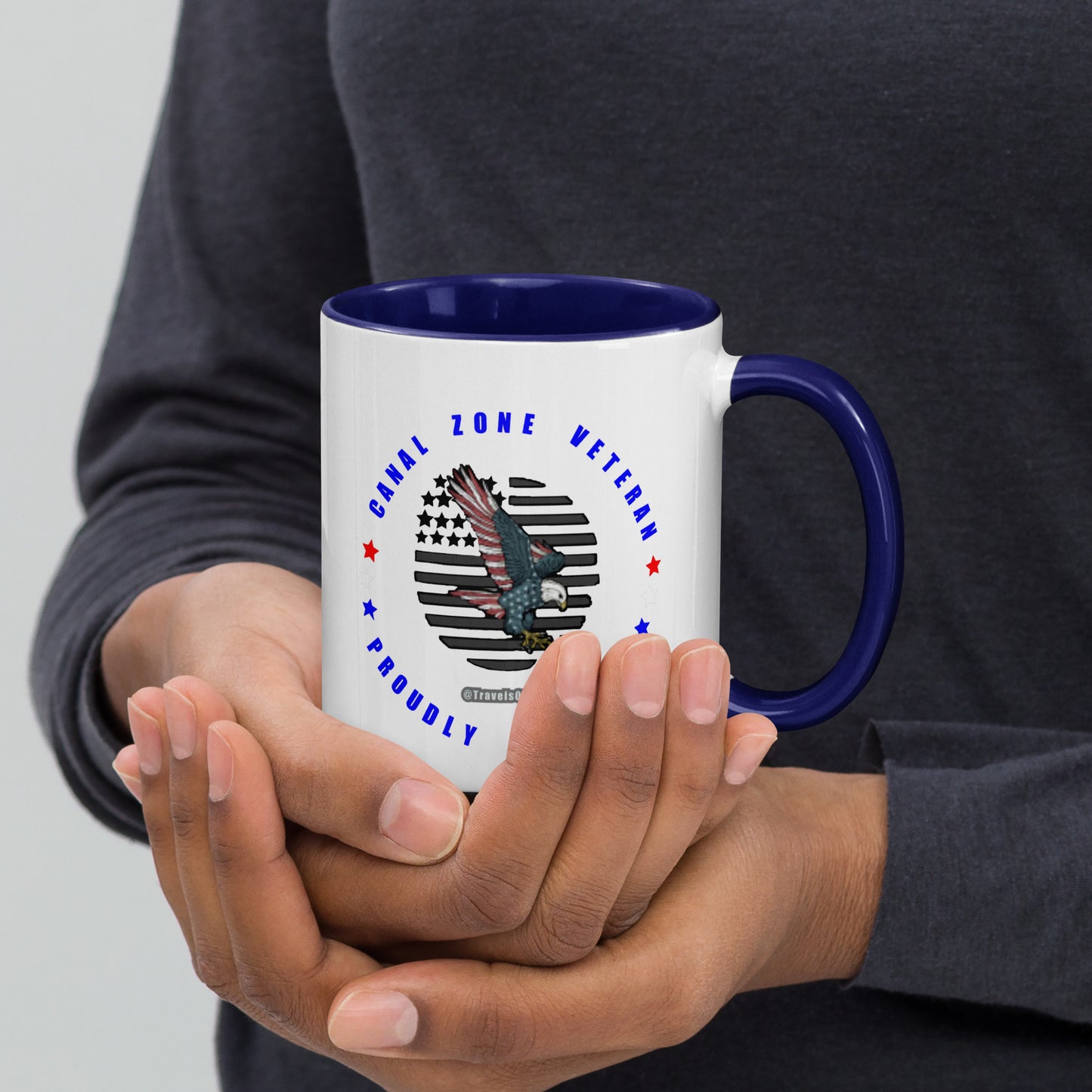 Panama Canal Zone Veteran - Proudly Served Coffee cup - 15 oz