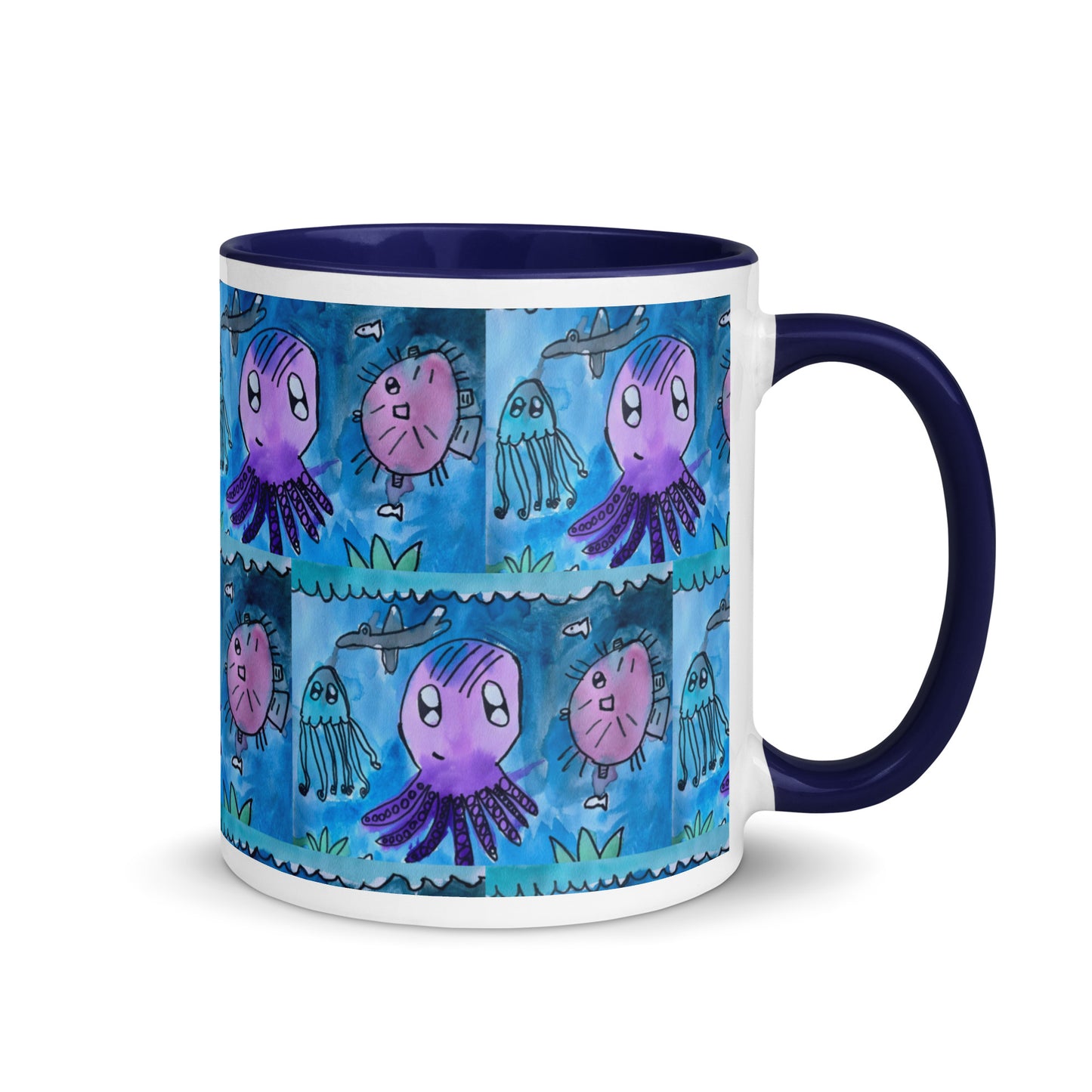 Mug with Color Inside - Underwater kindergartener special design