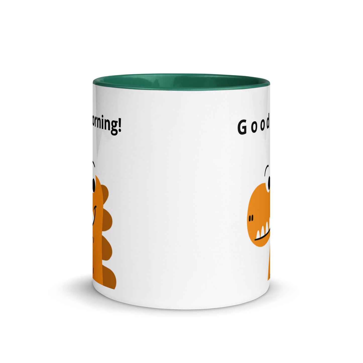 Coffee Mug with Color Inside - Good Morning reindeer design