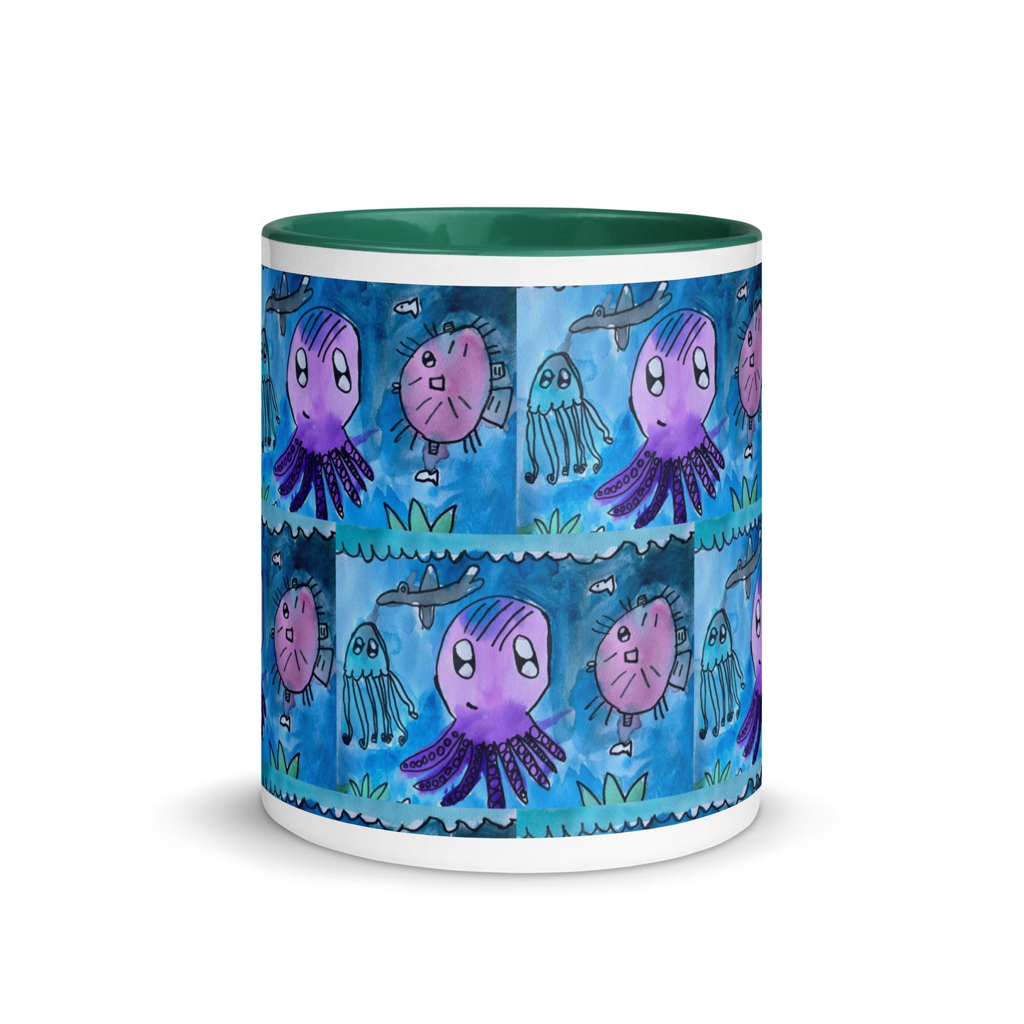 Mug with Color Inside - Underwater kindergartener special design