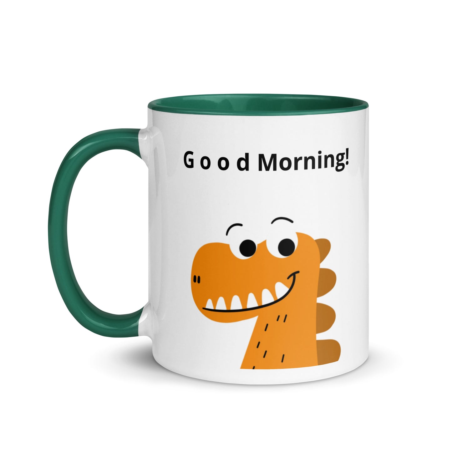 Coffee Mug with Color Inside - Good Morning reindeer design