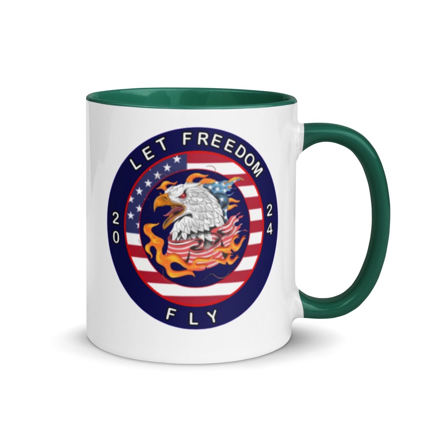 Mug with Color Inside - Let Freedom Fly design