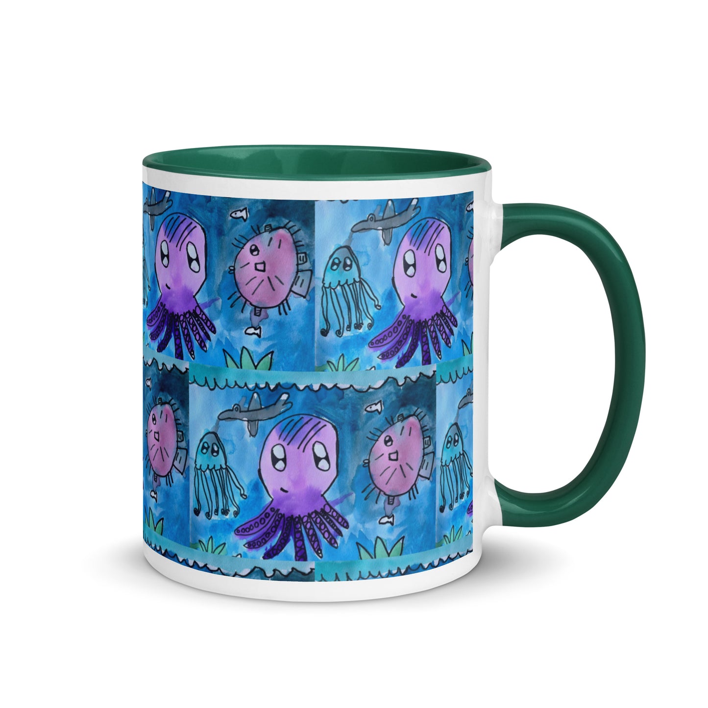 Mug with Color Inside - Underwater kindergartener special design