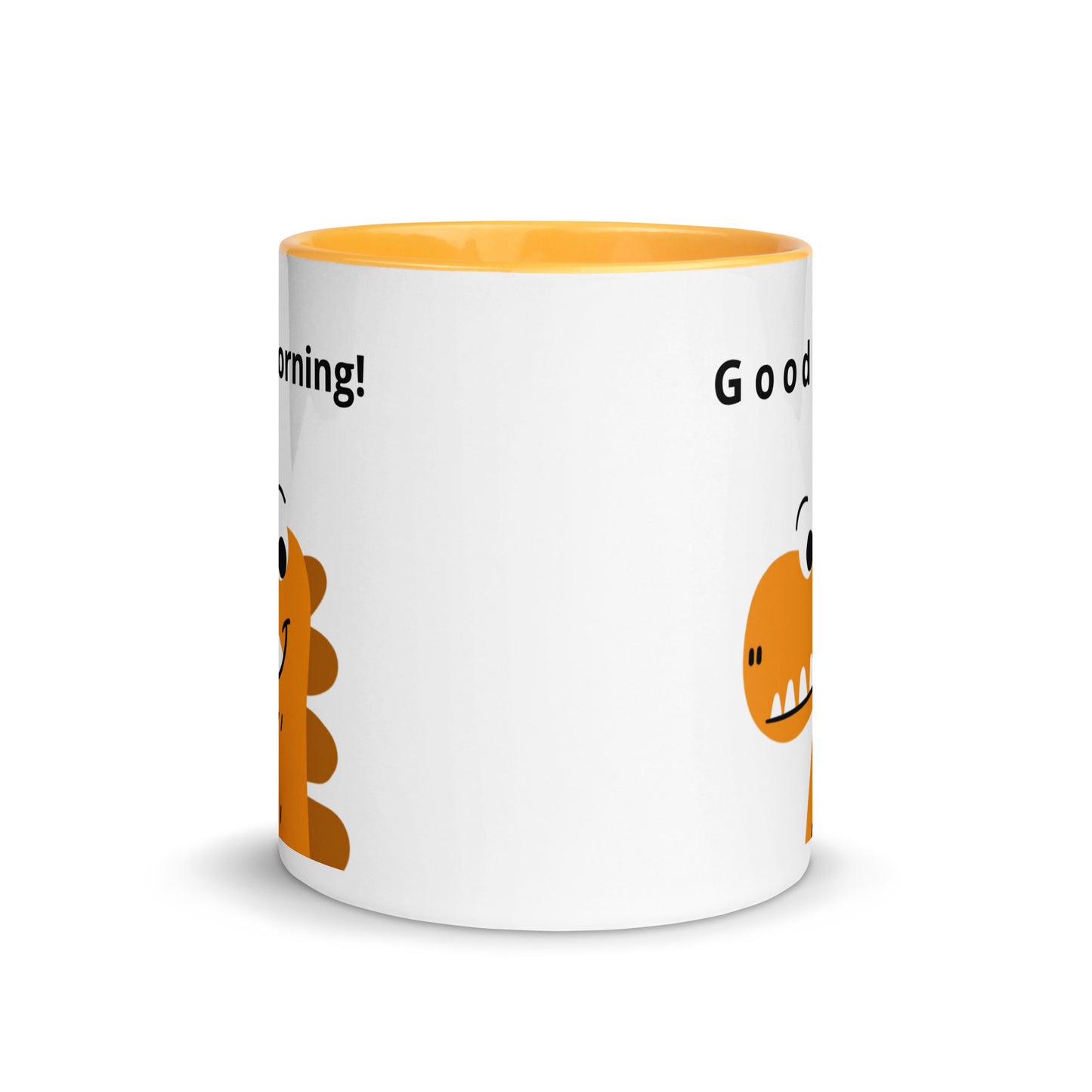 Coffee Mug with Color Inside - Good Morning reindeer design