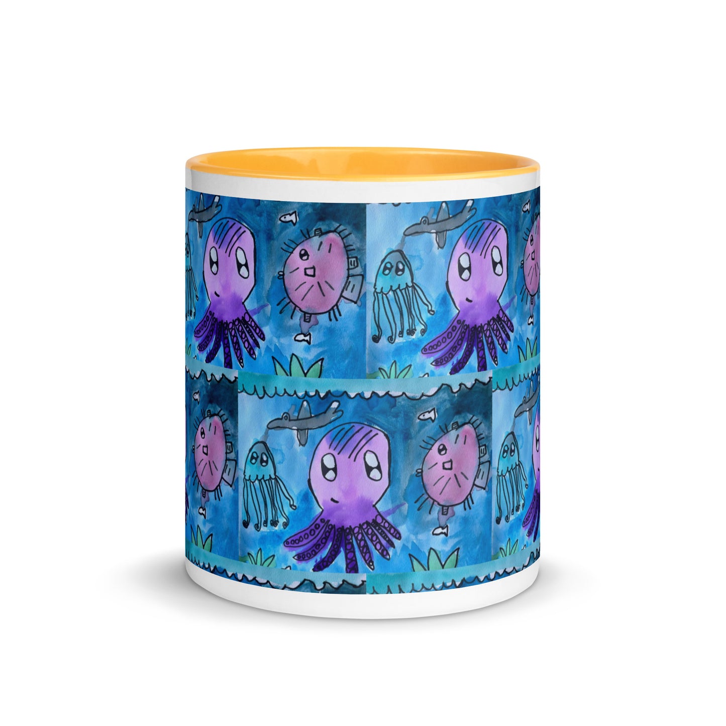 Mug with Color Inside - Underwater kindergartener special design