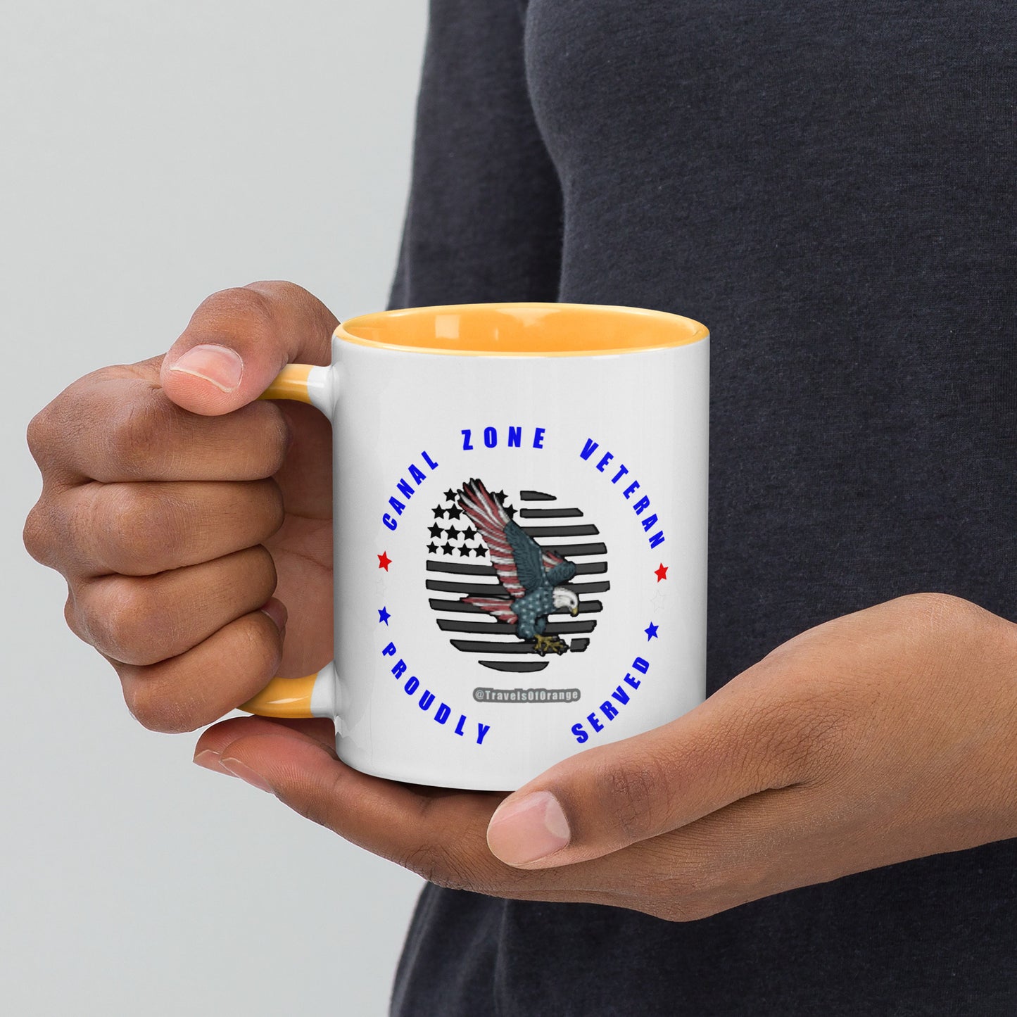 Panama Canal Zone Veteran - Proudly Served Coffee cup - 15 oz