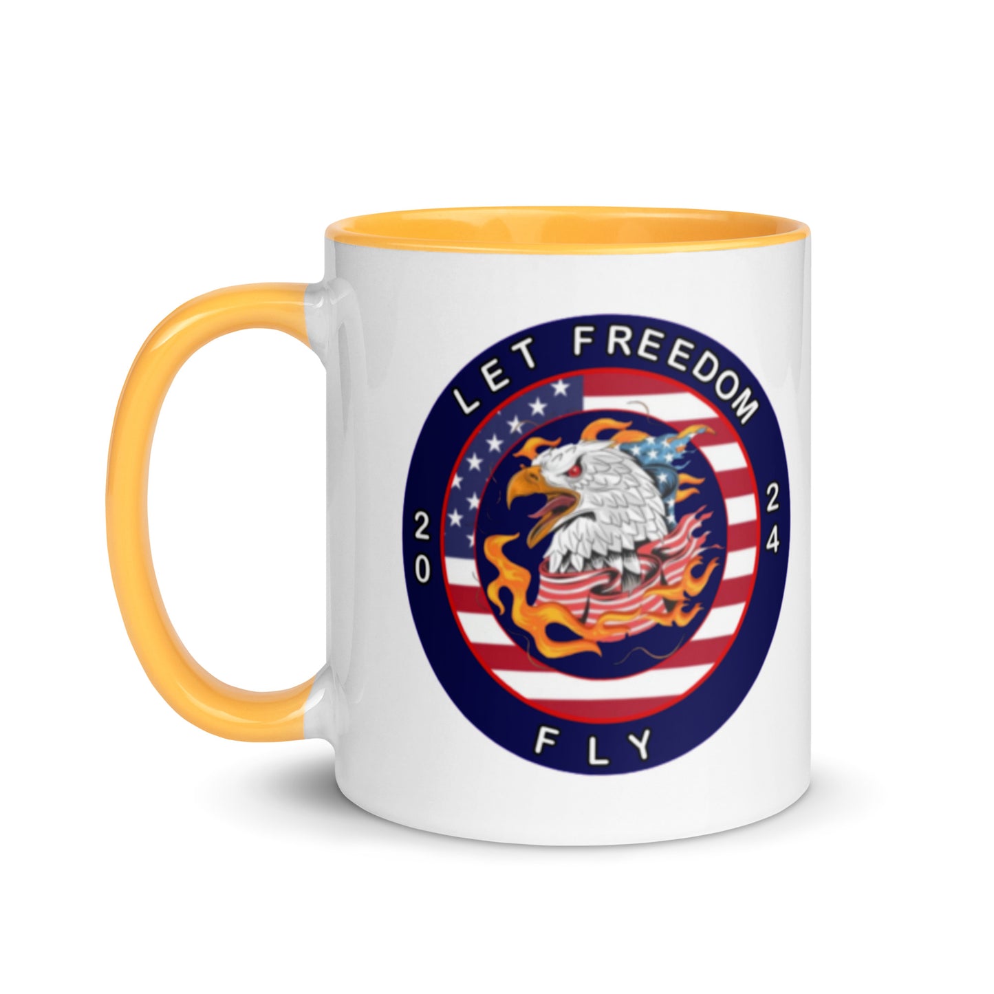 Mug with Color Inside - Let Freedom Fly design