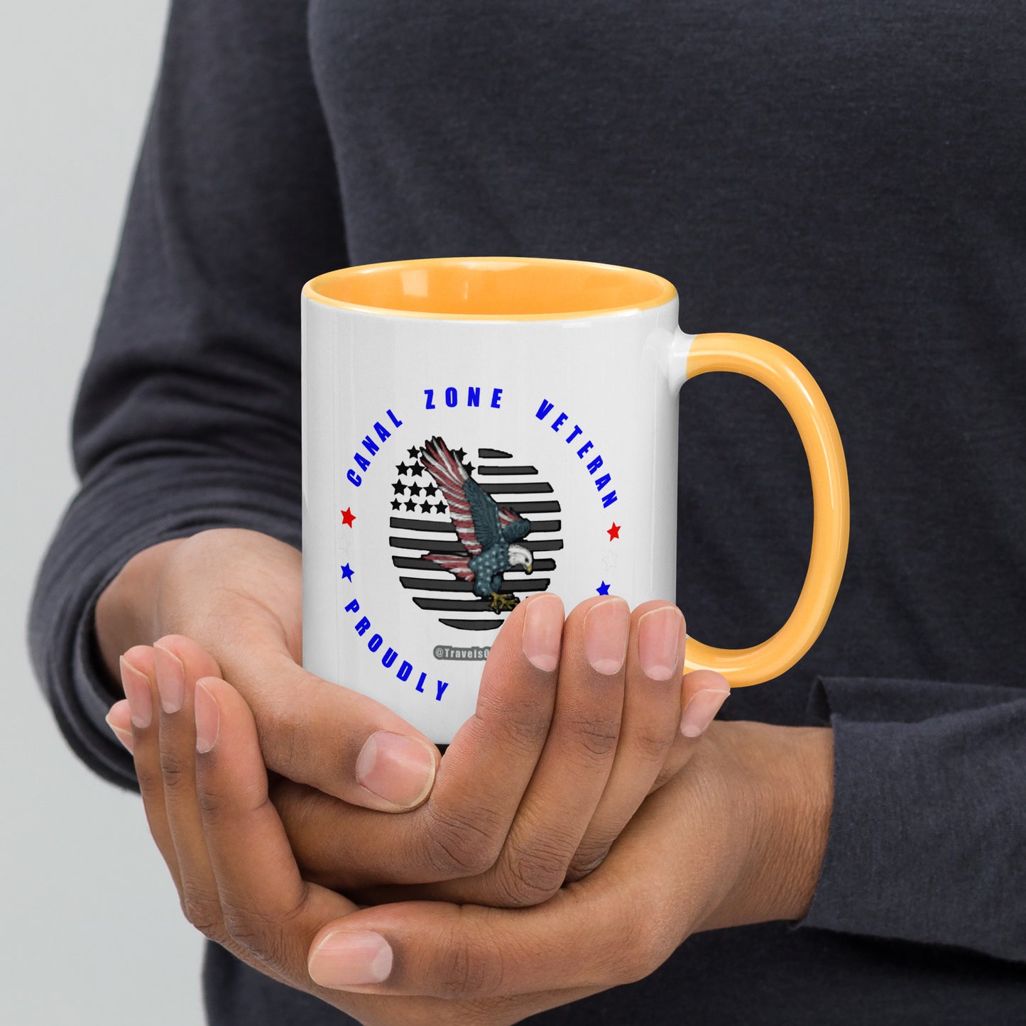Panama Canal Zone Veteran - Proudly Served Coffee cup - 15 oz