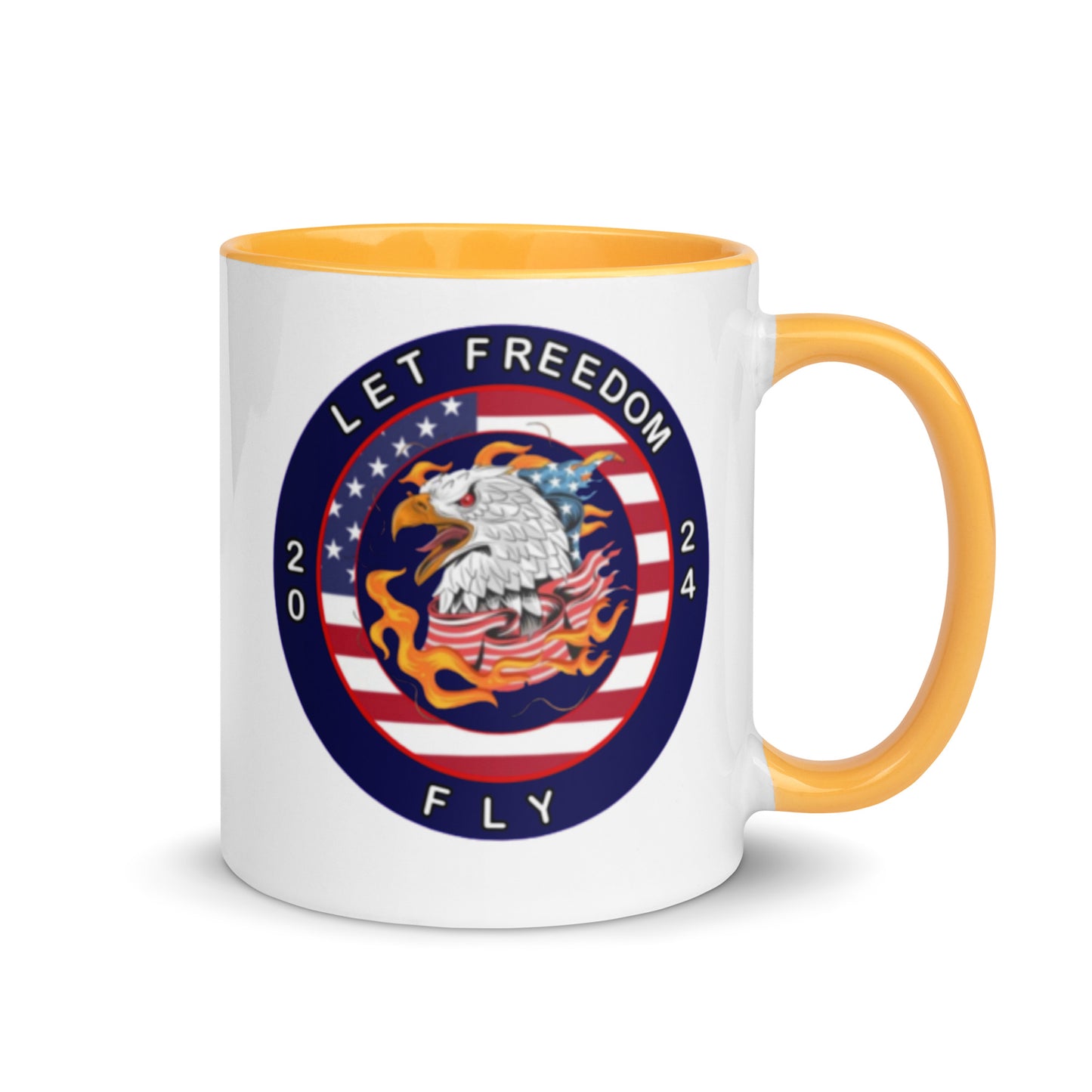 Mug with Color Inside - Let Freedom Fly design
