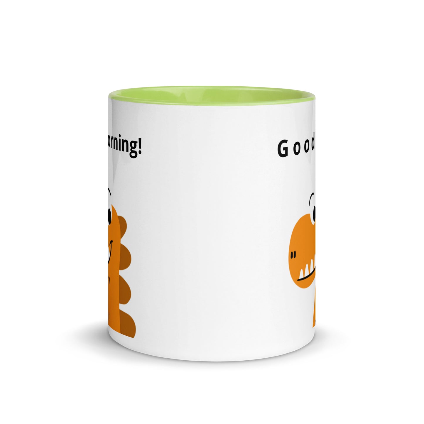 Coffee Mug with Color Inside - Good Morning reindeer design