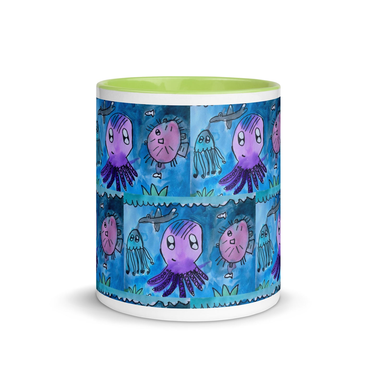 Mug with Color Inside - Underwater kindergartener special design
