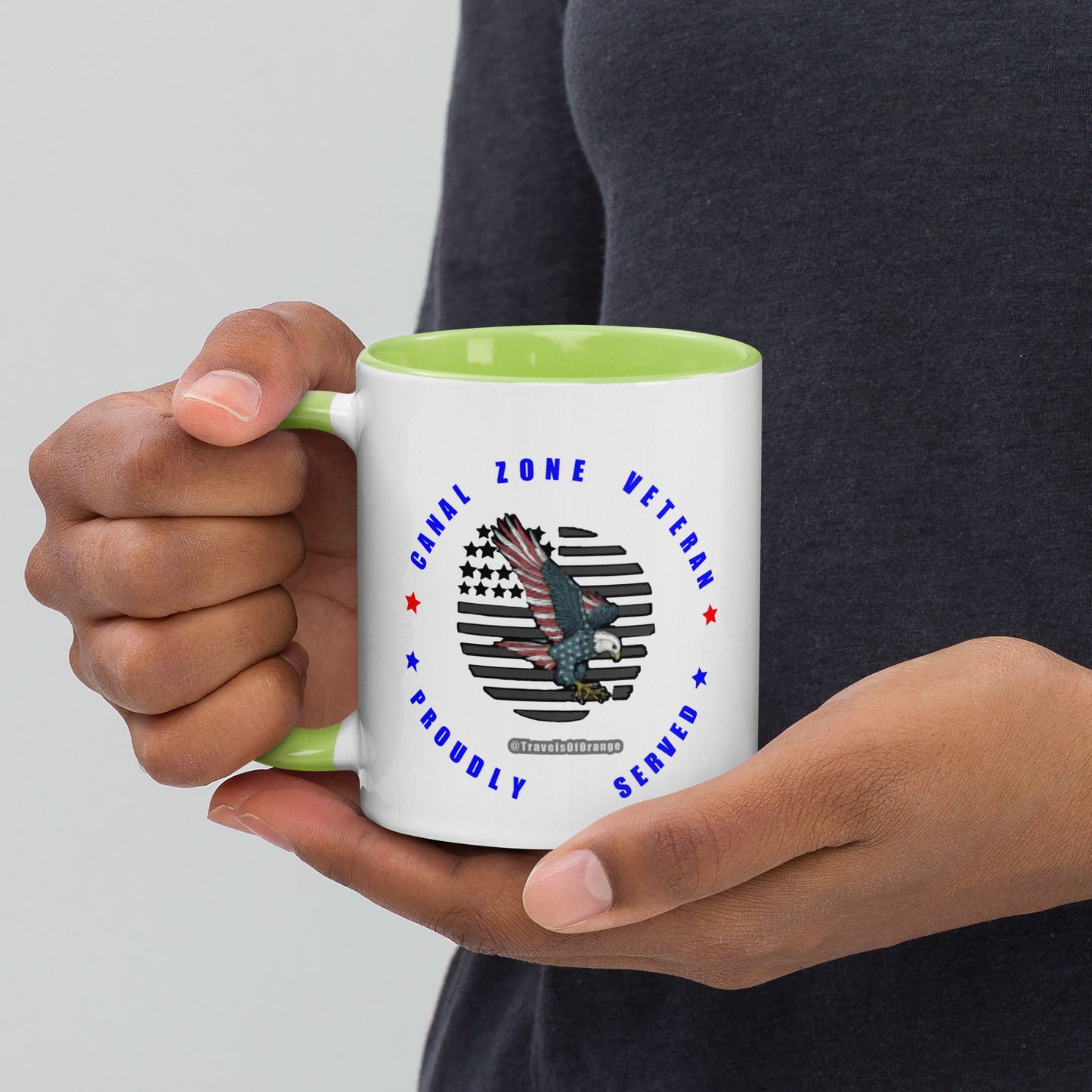 Panama Canal Zone Veteran - Proudly Served Coffee cup - 15 oz