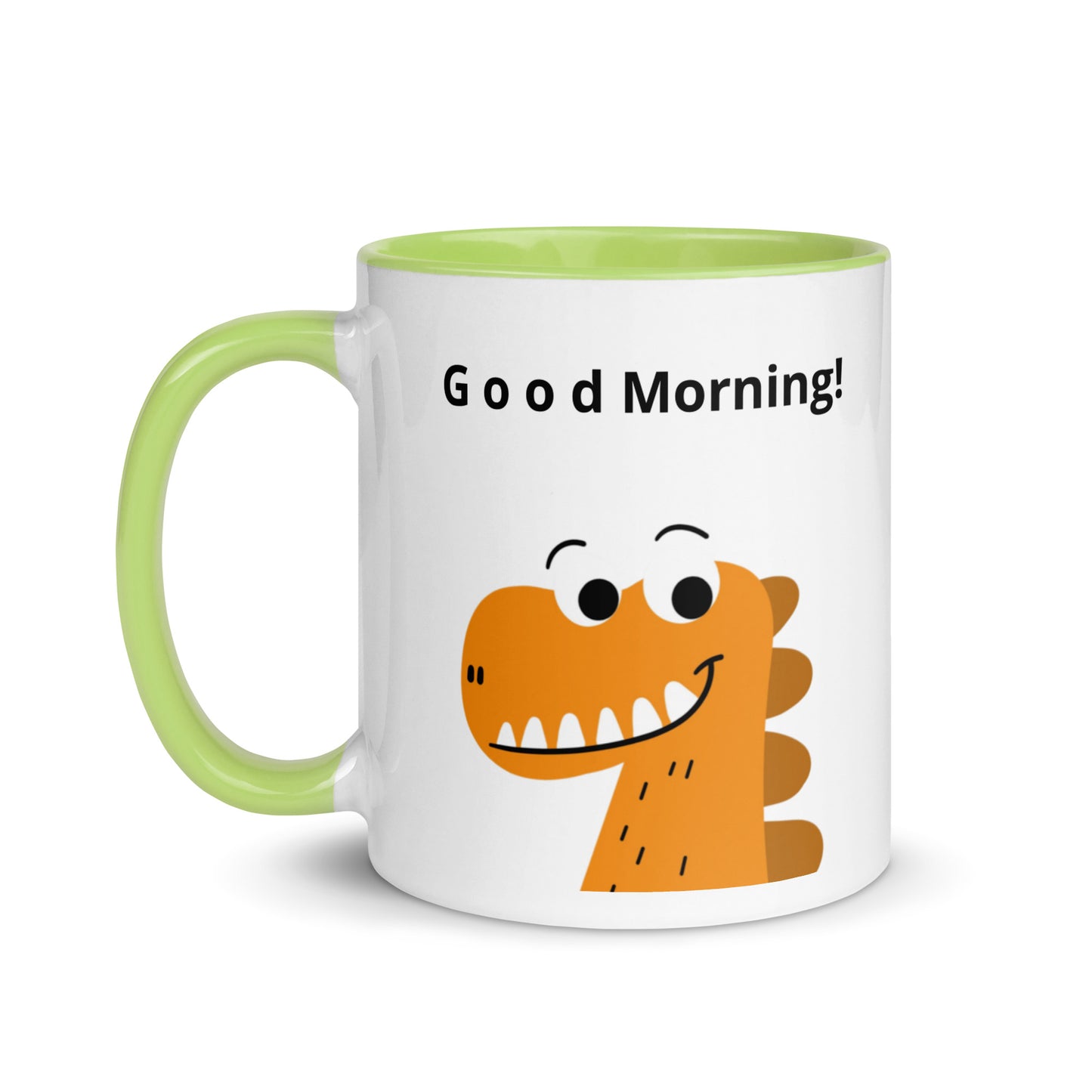 Coffee Mug with Color Inside - Good Morning reindeer design