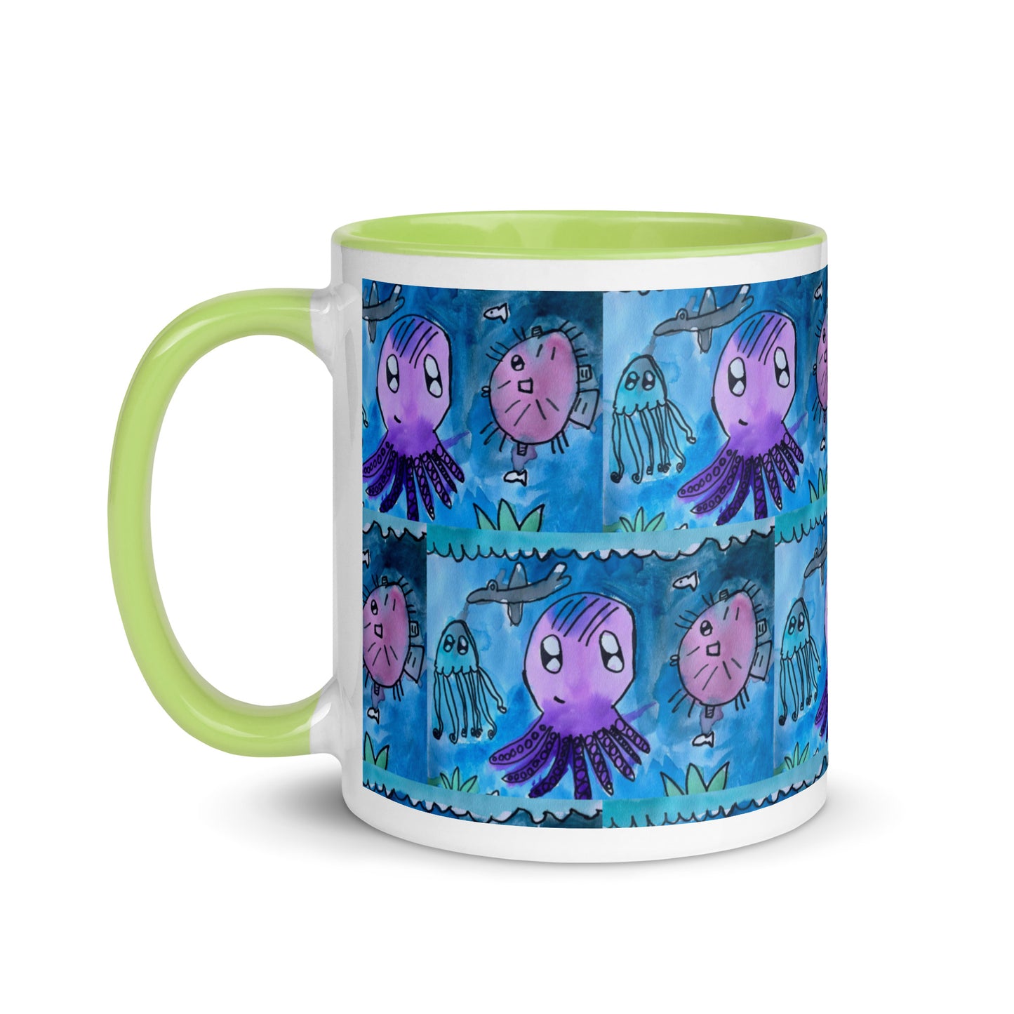 Mug with Color Inside - Underwater kindergartener special design