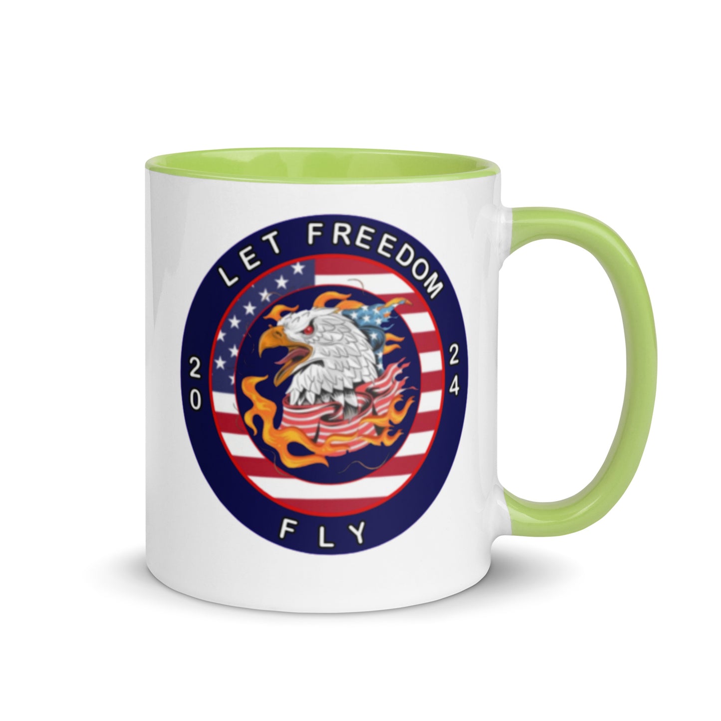 Mug with Color Inside - Let Freedom Fly design