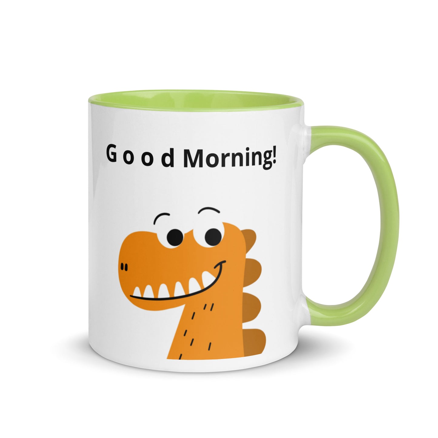 Coffee Mug with Color Inside - Good Morning reindeer design