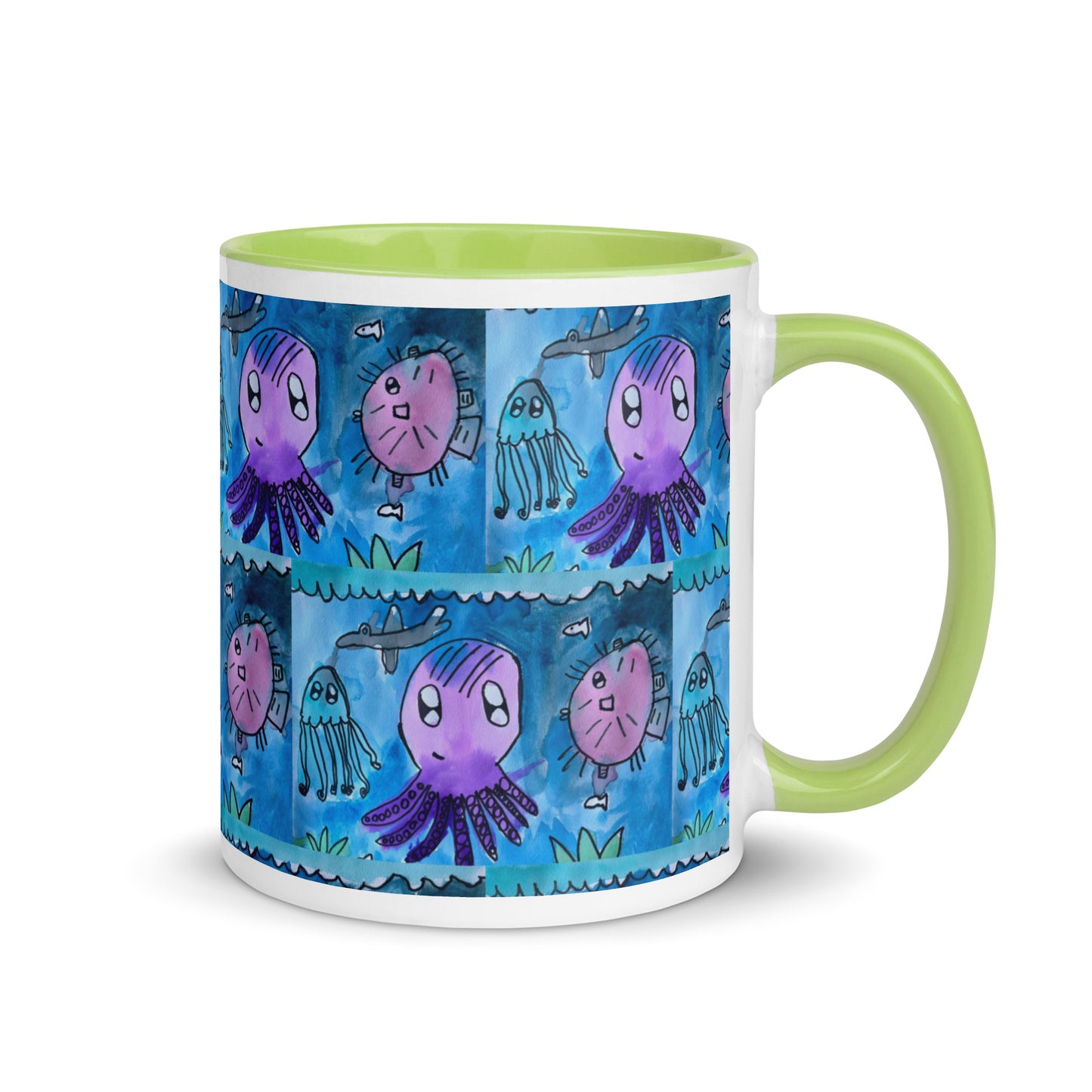 Mug with Color Inside - Underwater kindergartener special design