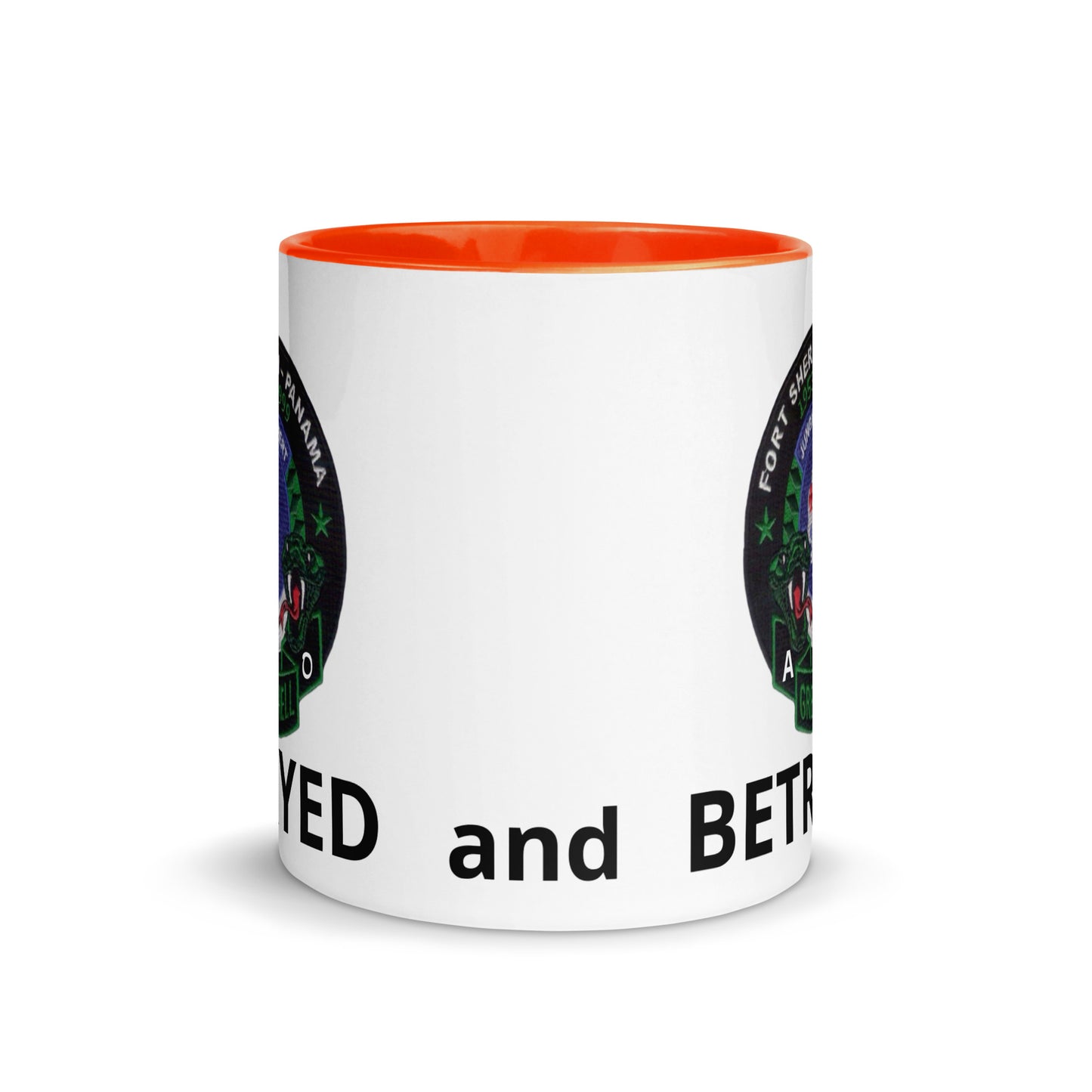 Panama Canal Zone Veterans Mug with Color Inside Green Hell Jungle Expert Design Sprayed and Betrayed