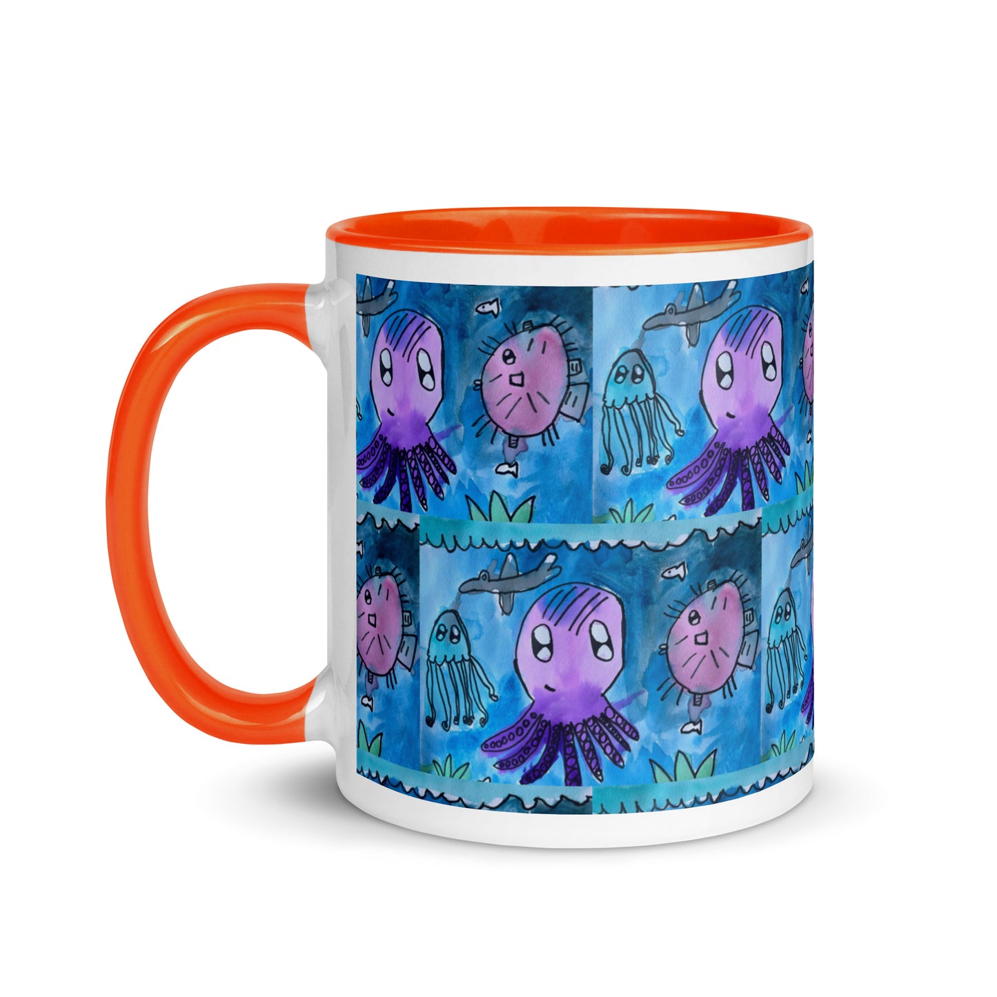 Mug with Color Inside - Underwater kindergartener special design