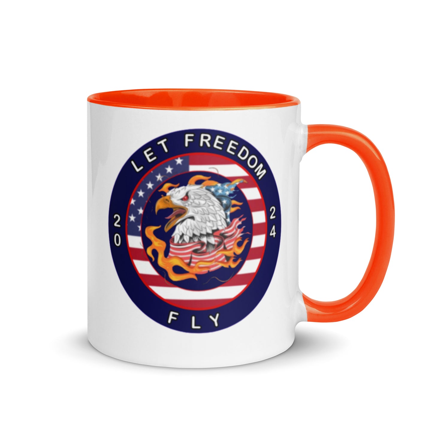 Mug with Color Inside - Let Freedom Fly design