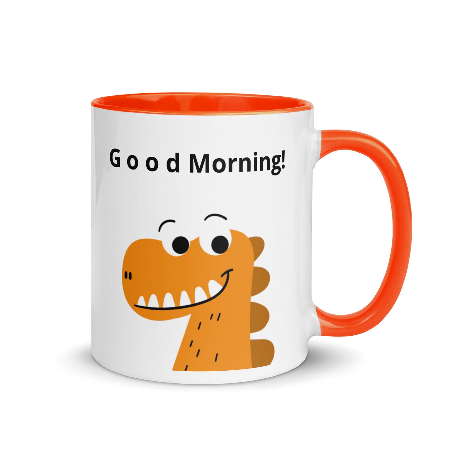 Coffee Mug with Color Inside - Good Morning reindeer design