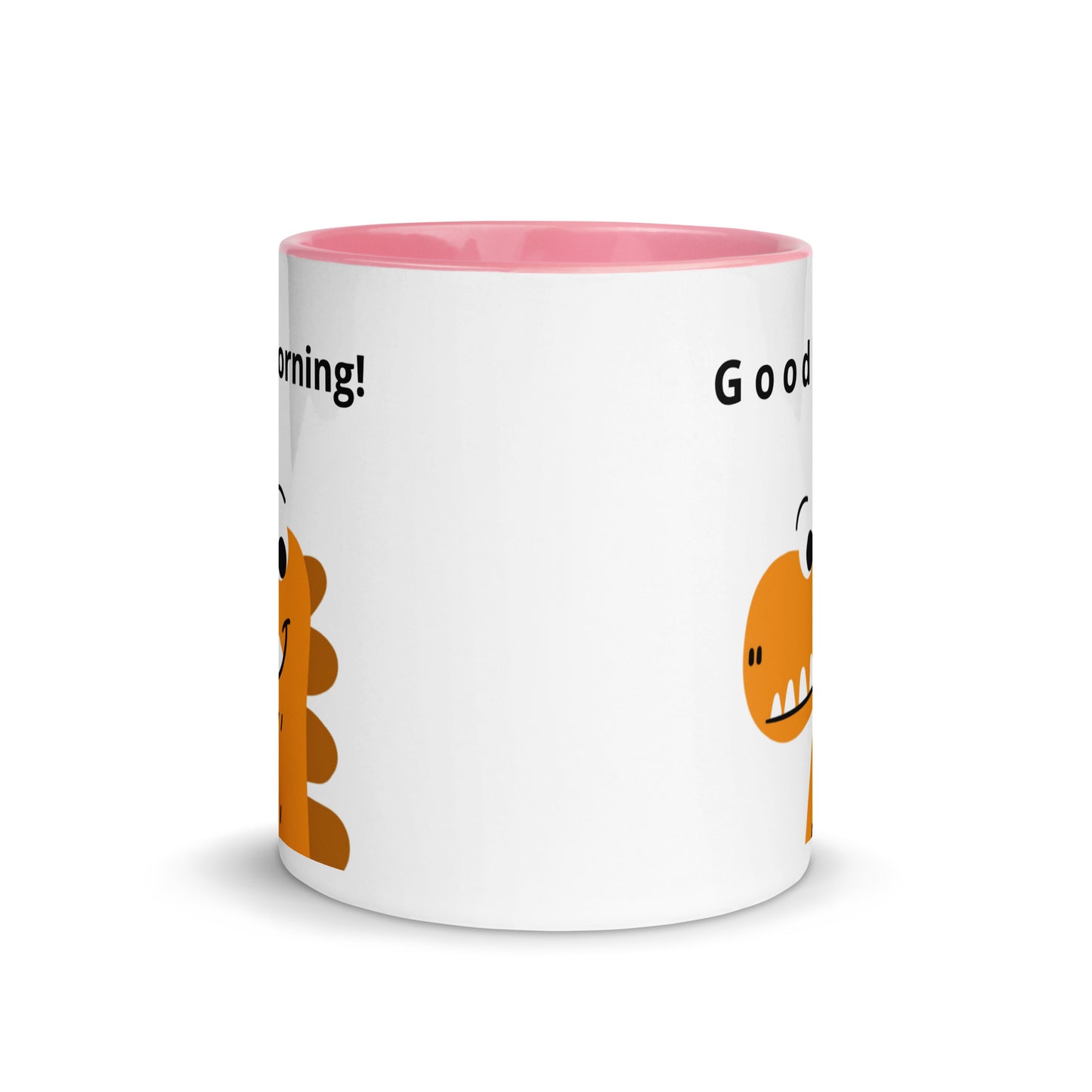 Coffee Mug with Color Inside - Good Morning reindeer design