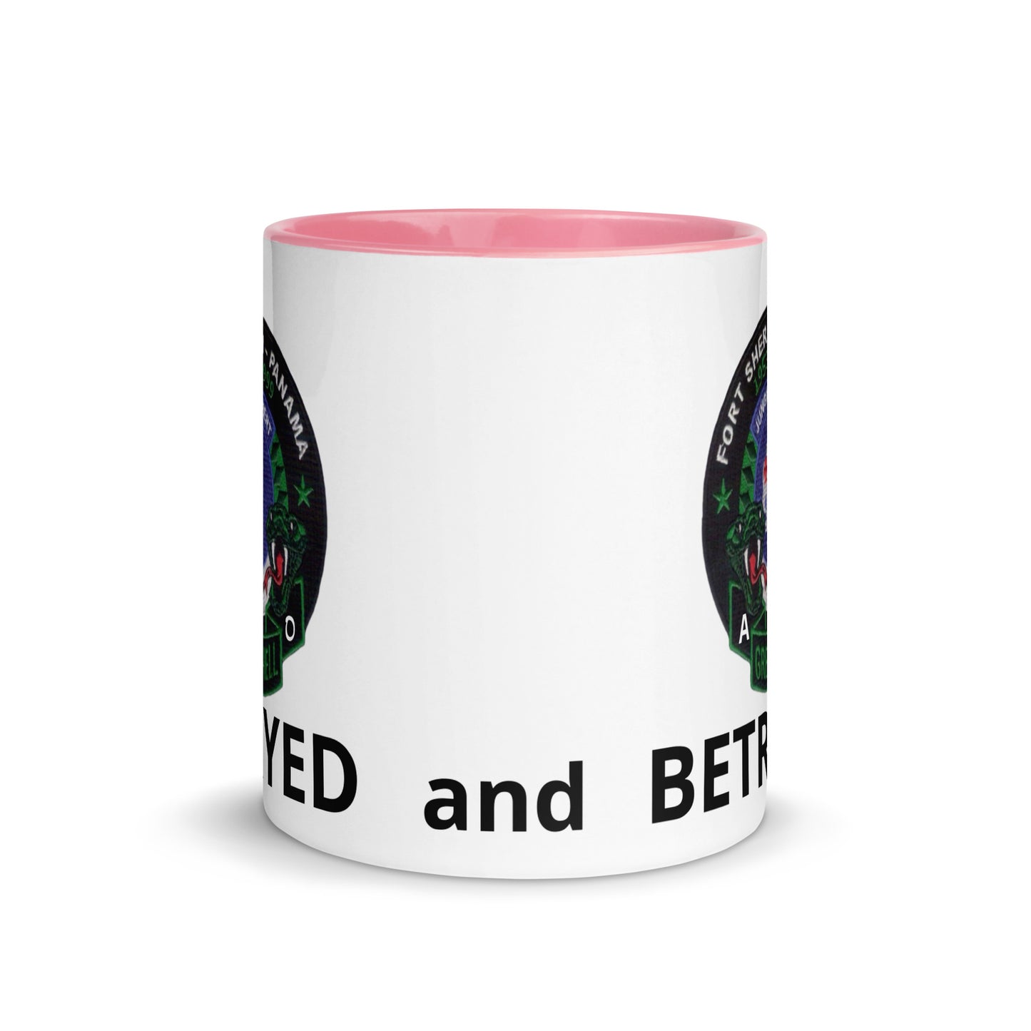 Panama Canal Zone Veterans Mug with Color Inside Green Hell Jungle Expert Design Sprayed and Betrayed