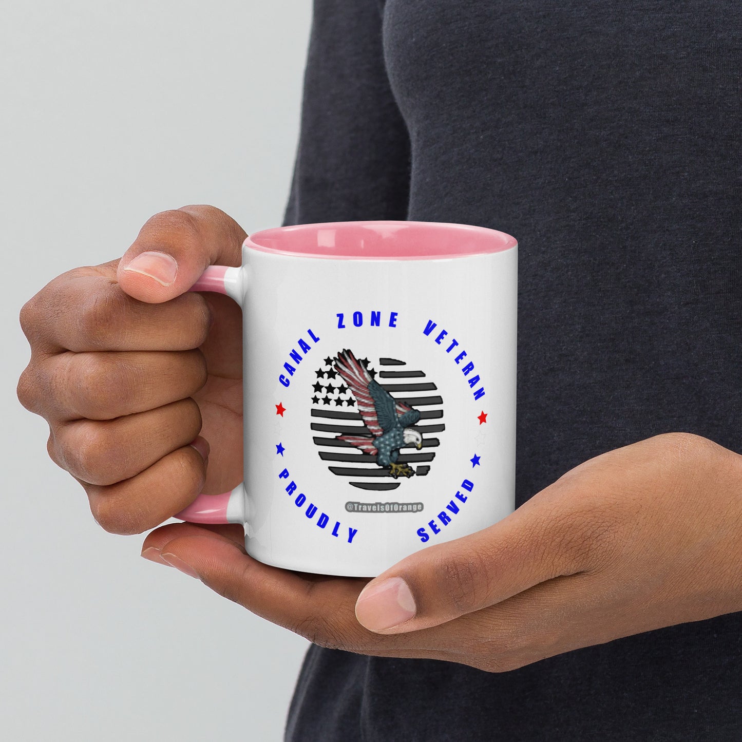 Panama Canal Zone Veteran - Proudly Served Coffee cup - 15 oz