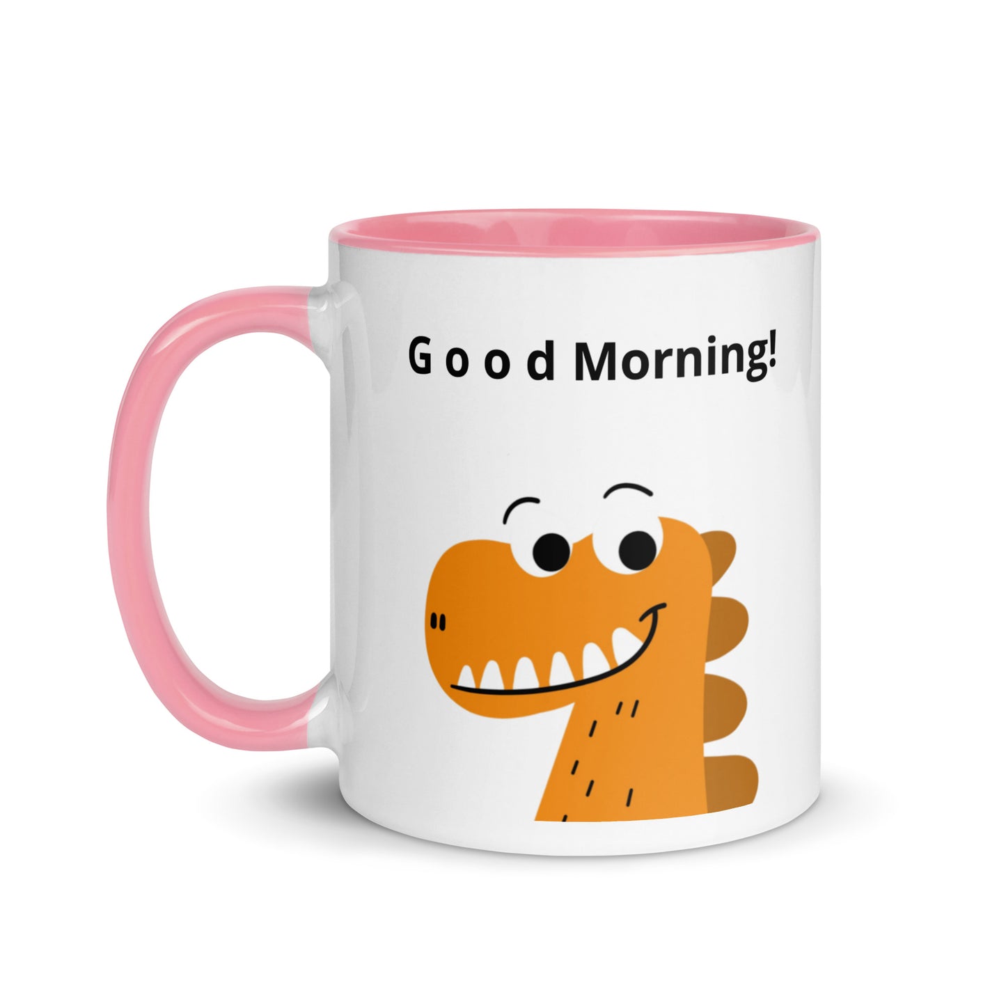 Coffee Mug with Color Inside - Good Morning reindeer design