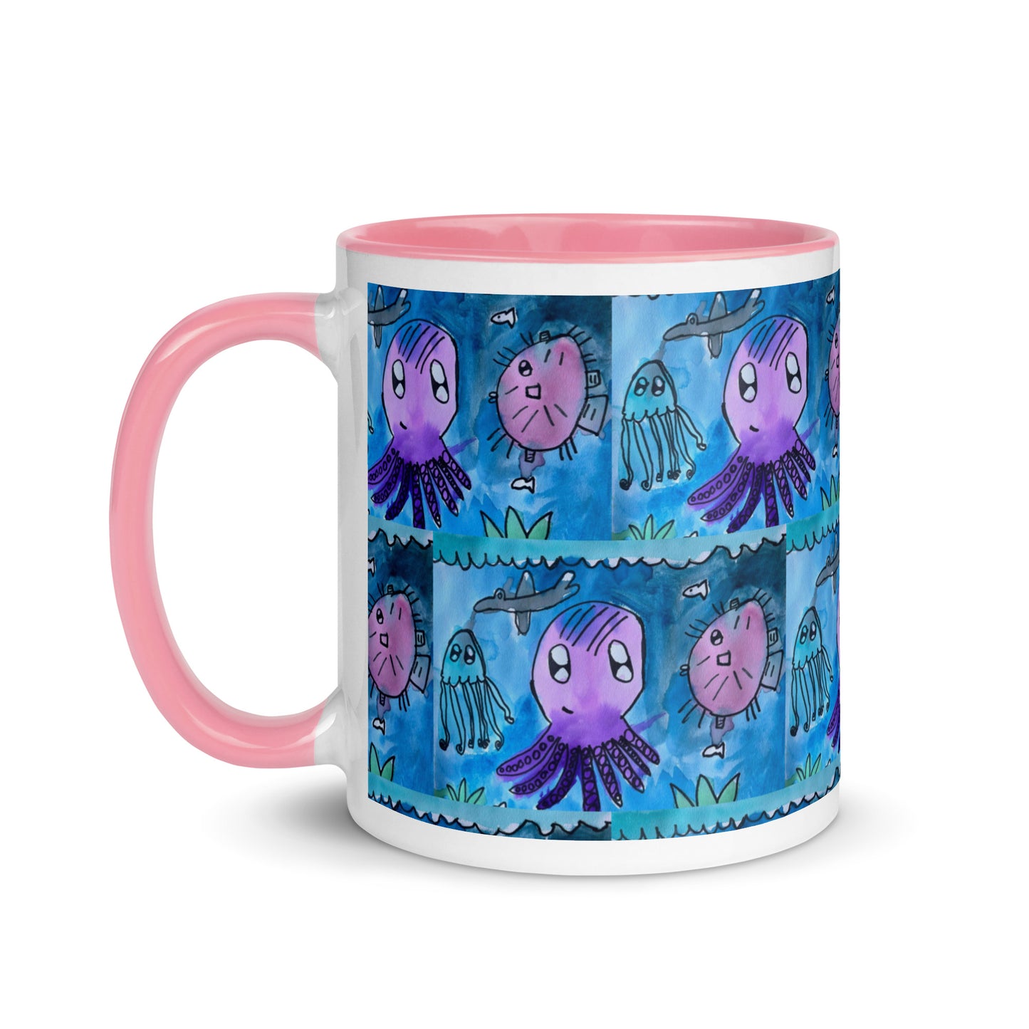 Mug with Color Inside - Underwater kindergartener special design