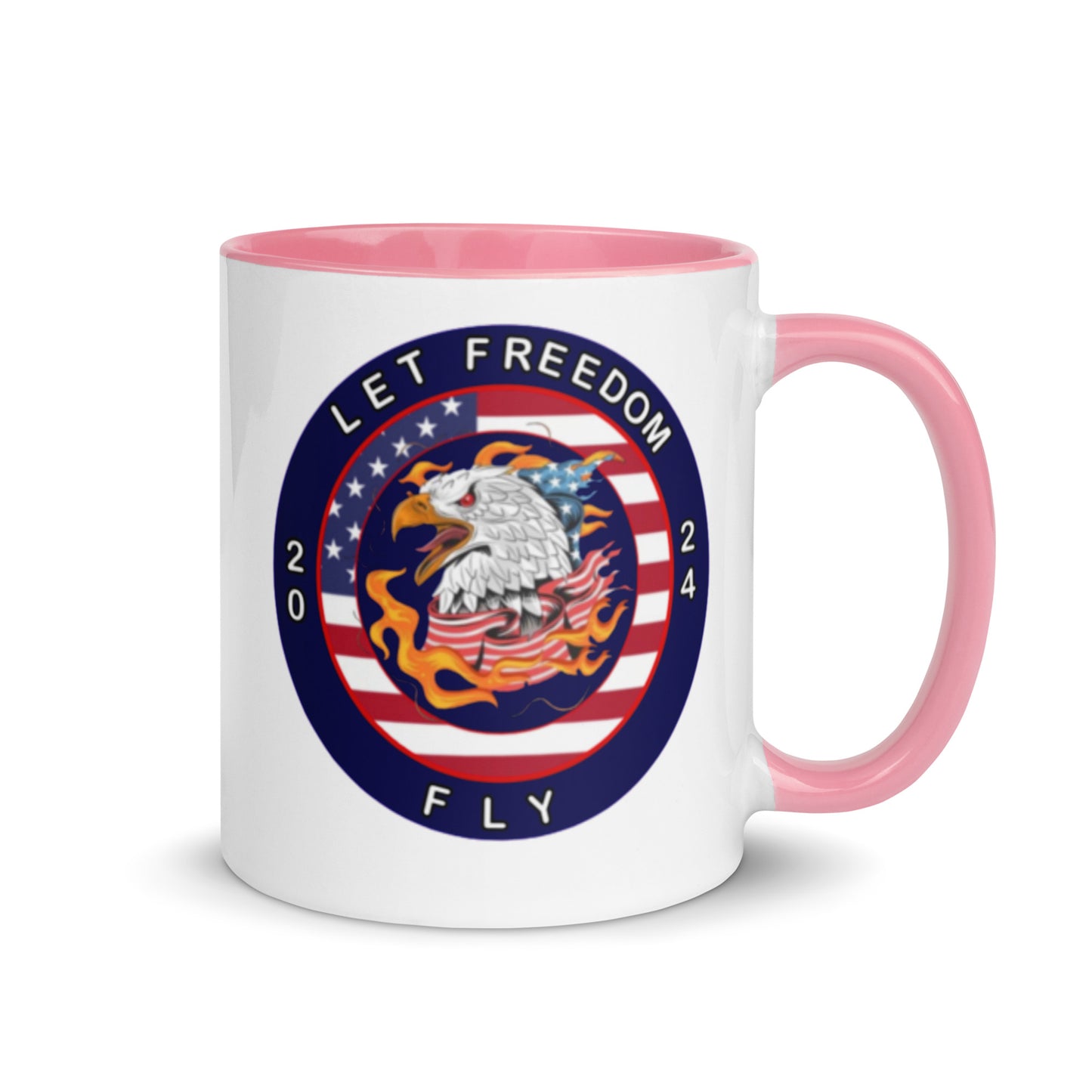 Mug with Color Inside - Let Freedom Fly design