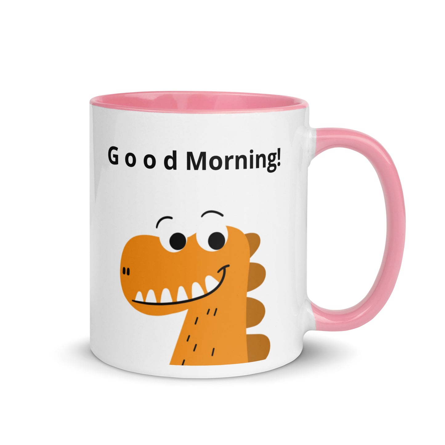 Coffee Mug with Color Inside - Good Morning reindeer design