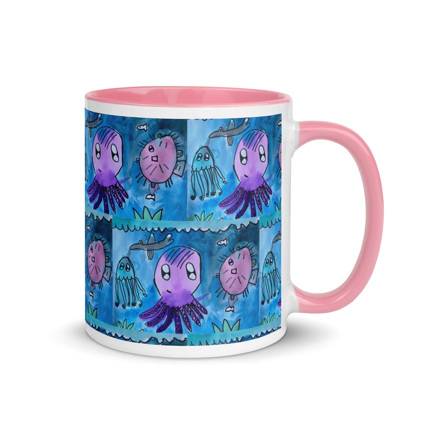 Mug with Color Inside - Underwater kindergartener special design