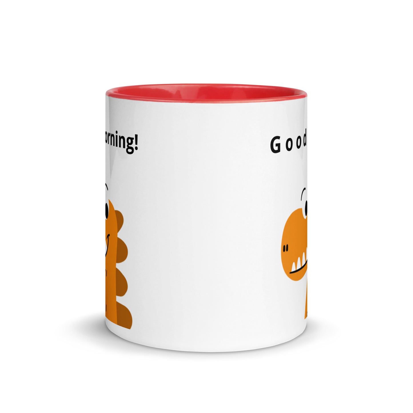 Coffee Mug with Color Inside - Good Morning reindeer design