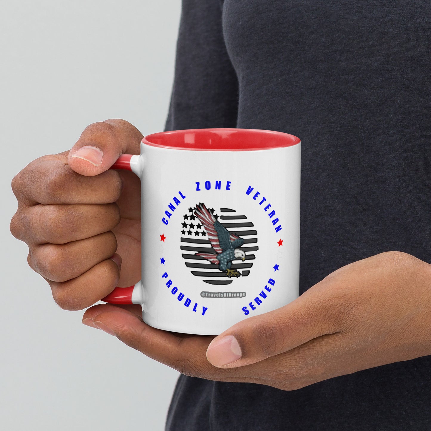 Panama Canal Zone Veteran - Proudly Served Coffee cup - 15 oz