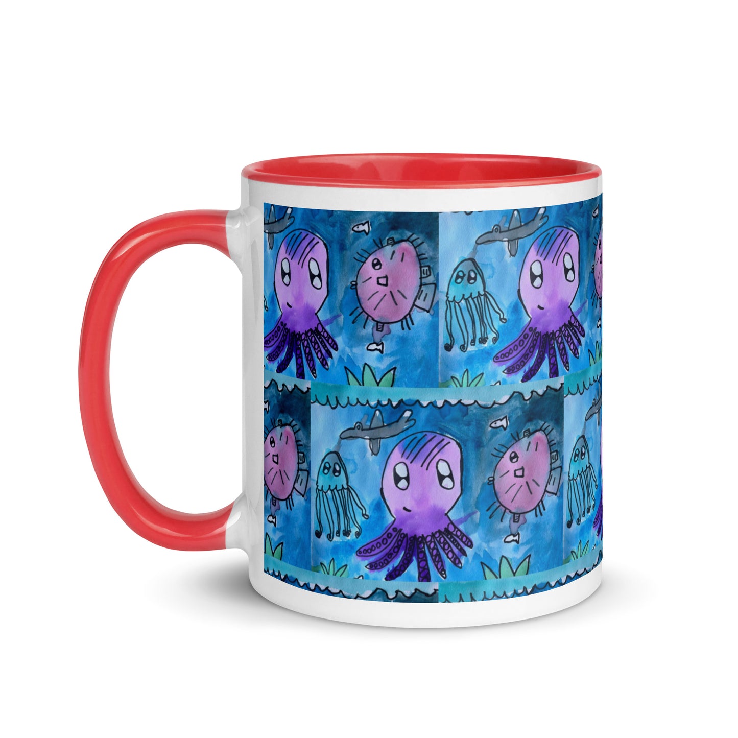 Mug with Color Inside - Underwater kindergartener special design