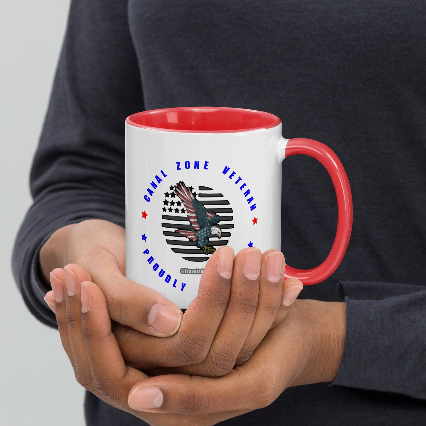 Panama Canal Zone Veteran - Proudly Served Coffee cup - 15 oz