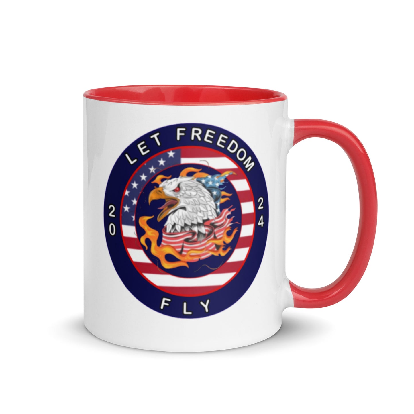 Mug with Color Inside - Let Freedom Fly design