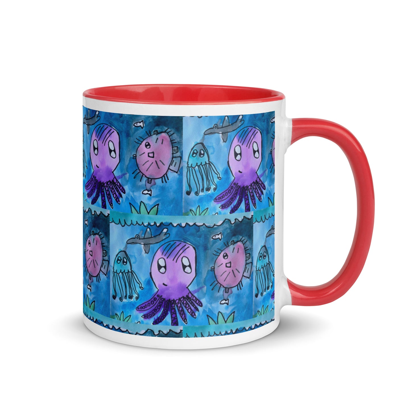 Mug with Color Inside - Underwater kindergartener special design