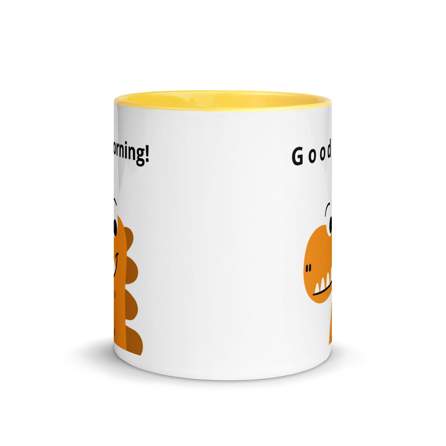 Coffee Mug with Color Inside - Good Morning reindeer design