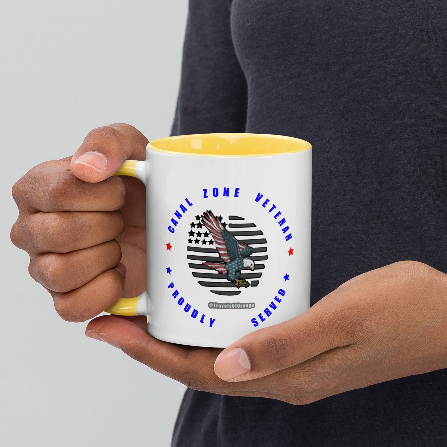 Panama Canal Zone Veteran - Proudly Served Coffee cup - 15 oz