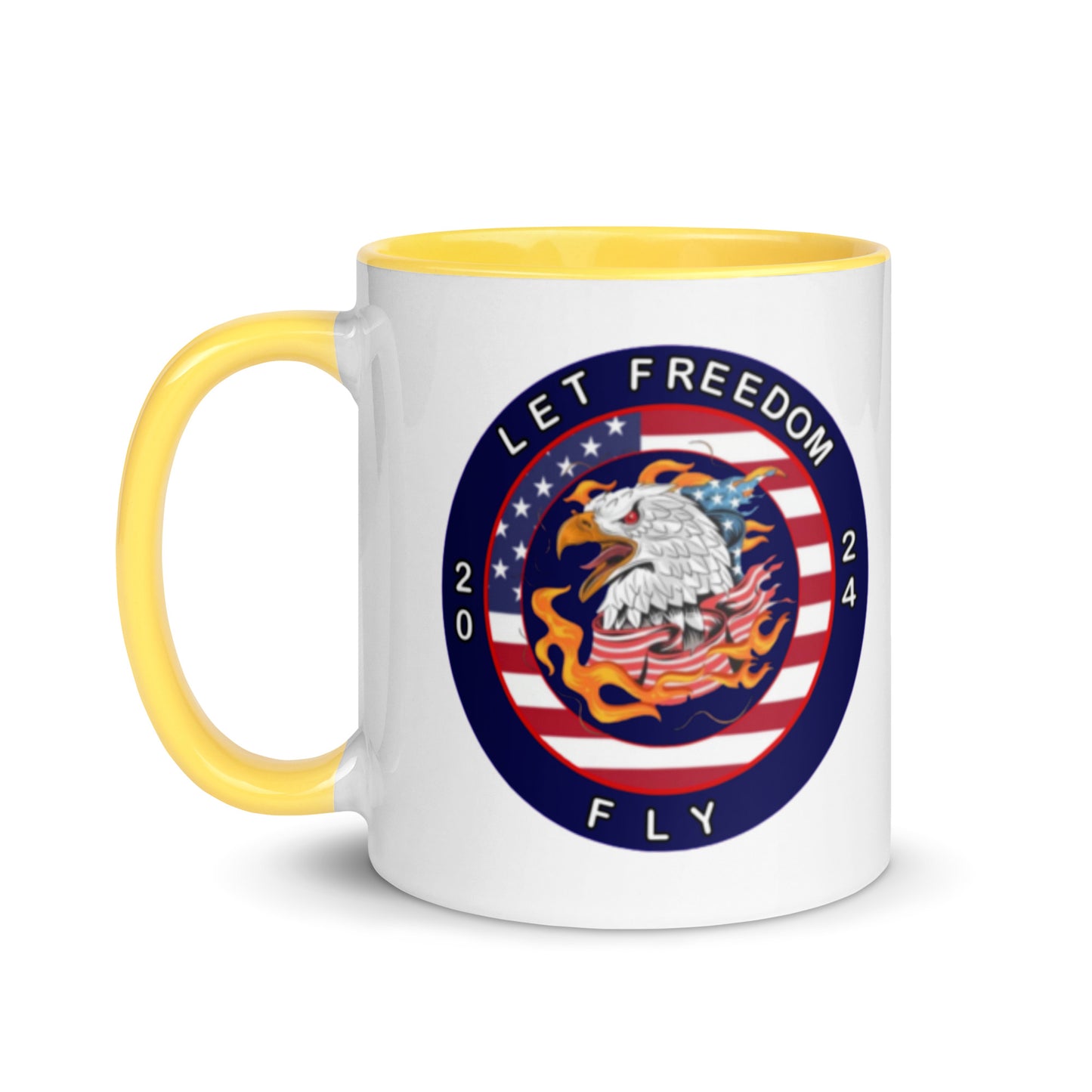 Mug with Color Inside - Let Freedom Fly design