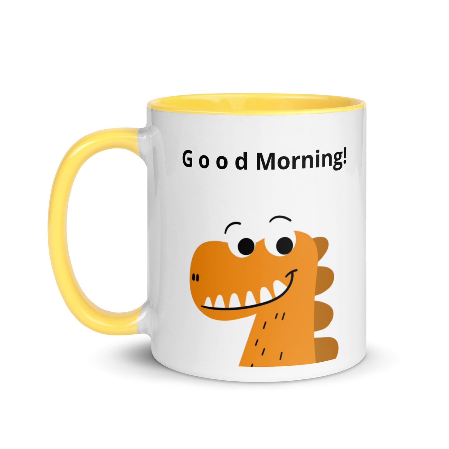 Coffee Mug with Color Inside - Good Morning reindeer design