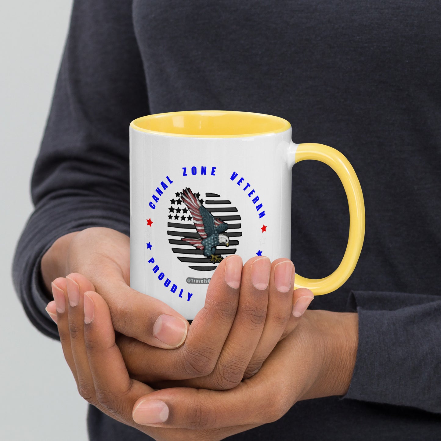 Panama Canal Zone Veteran - Proudly Served Coffee cup - 15 oz