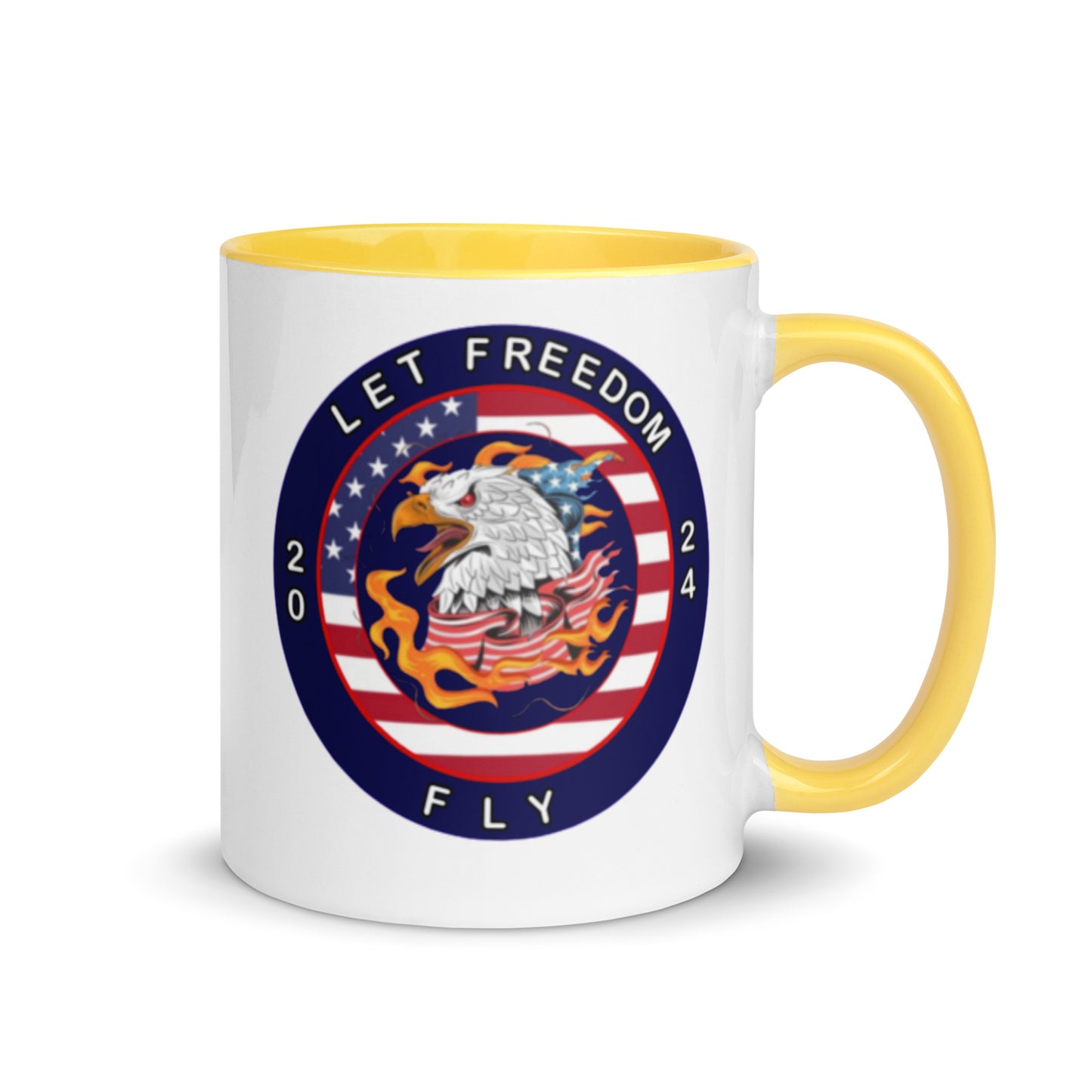 Mug with Color Inside - Let Freedom Fly design