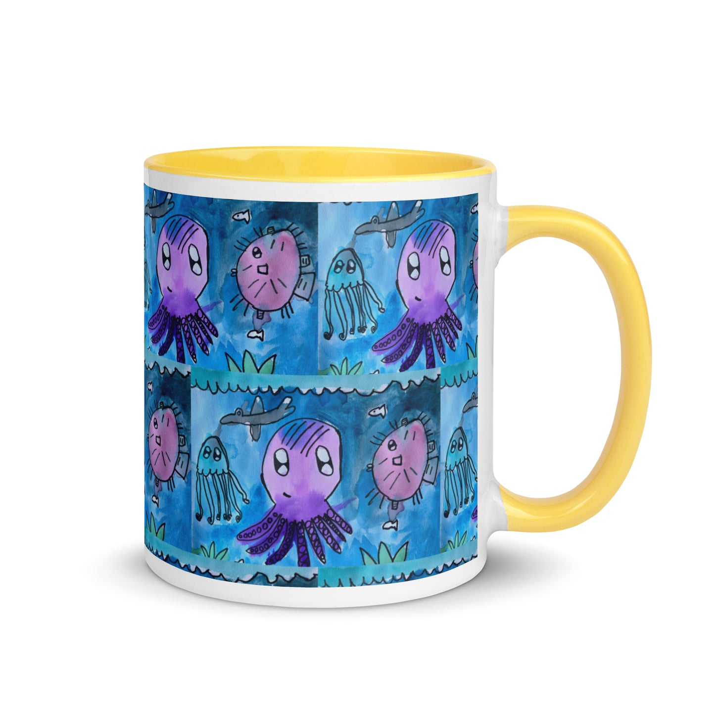 Mug with Color Inside - Underwater kindergartener special design
